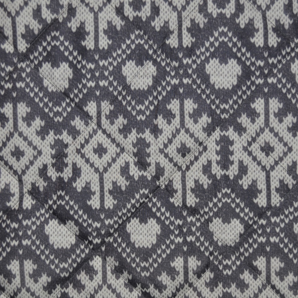 051 COLDWATER CREEK Gray Print Quilted Vest sz XL/16 Women's - Picture 2 of 8